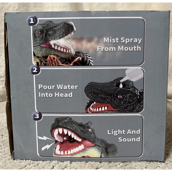 BENNOL DINOSAUR REMOTE CONTROL CAR WITH LIGHTS,ROAR,MIST SPRAY NEW IN BOX - Picture 4 of 7